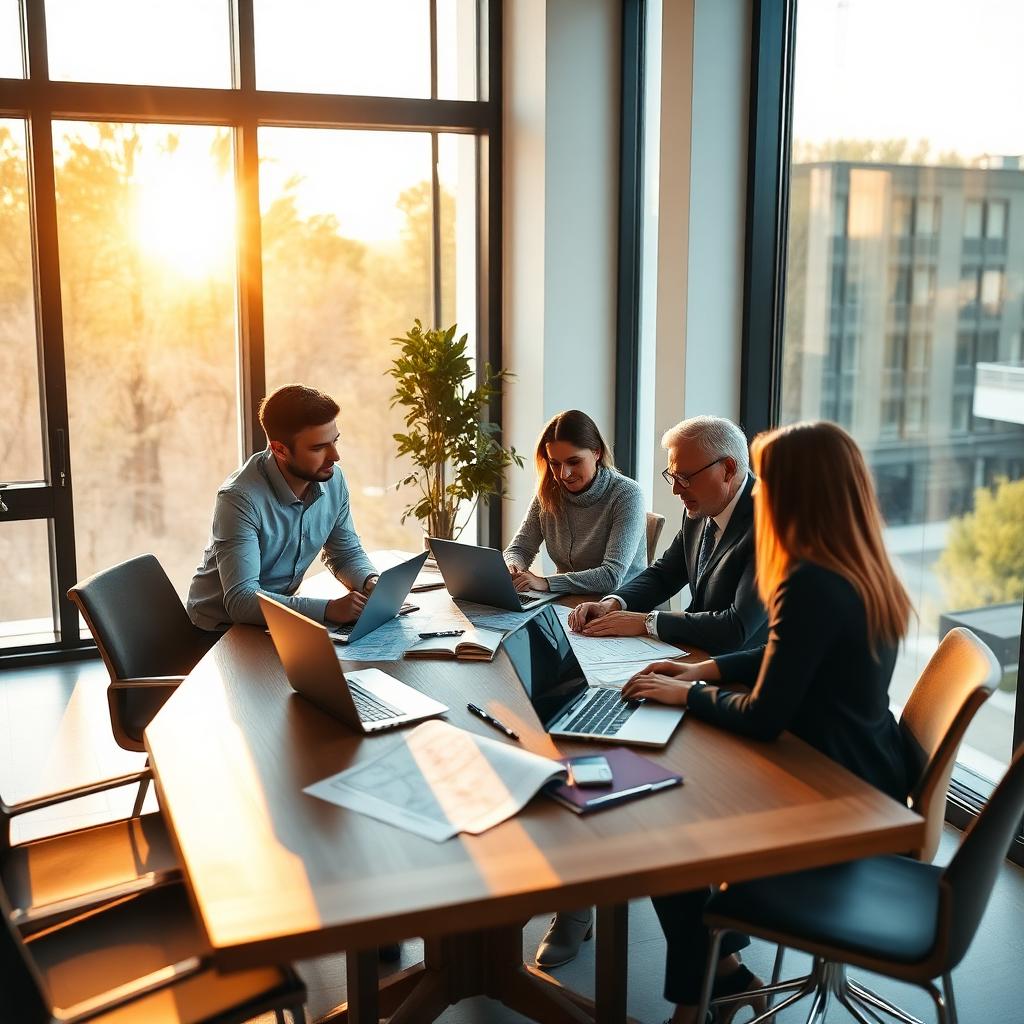 Team der Immo Generation AG bei der Arbeit im Büro